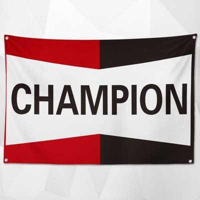 ほぼ新品　チャンピオンバナー　CHAMPION 大旗 Amazon.co.jp: 特大フラッグ・旗バナー「チャンピオン・ロゴ」約